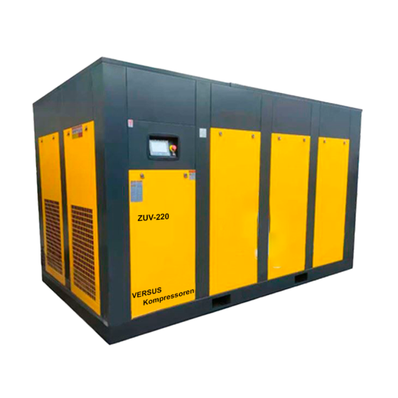 Винтовой компрессор ZUV – 220 13 бар прямой привод IP 54 D