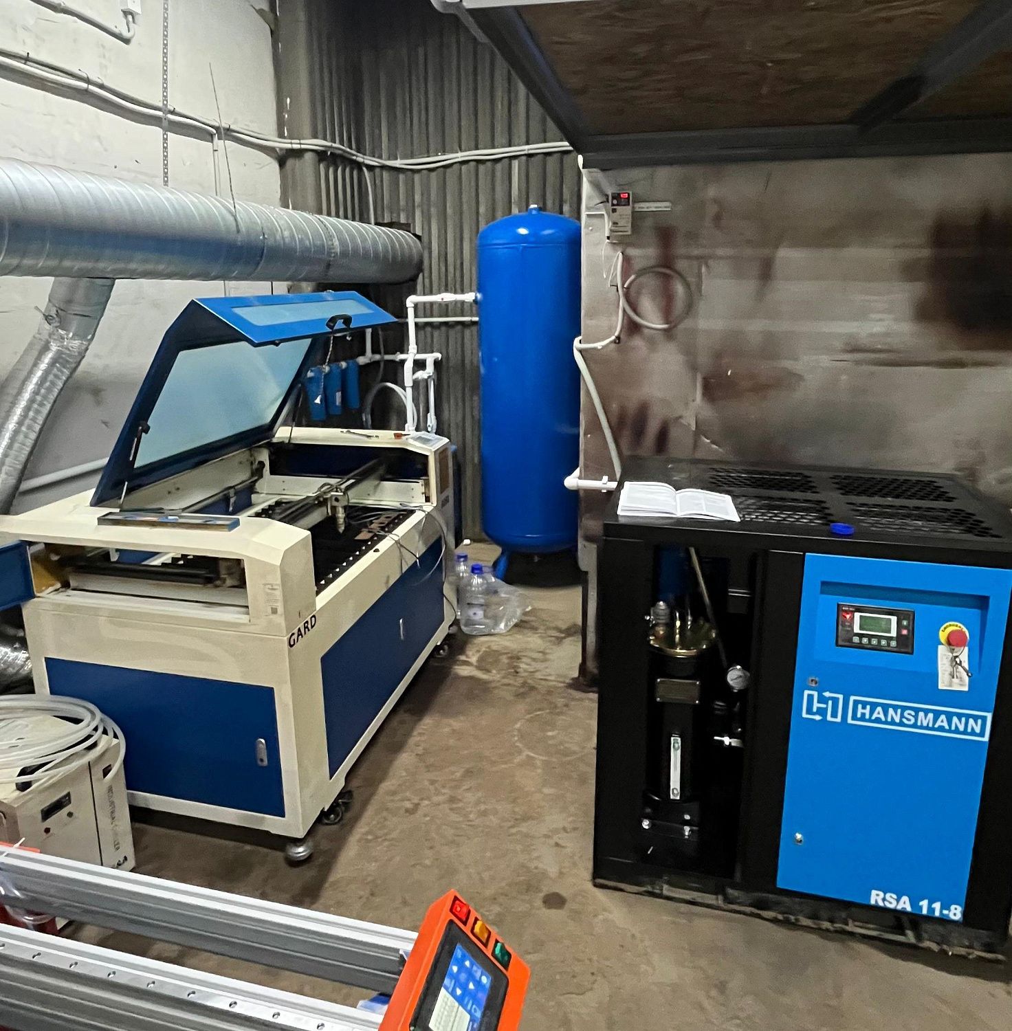 Винтовой компрессор Hansmann RSA 11 8 бар для ООО УК «РЕСУРС-КАПИТАЛ»